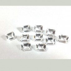 Crystal Quartz 14x10mm octagon emerald cut 6.2 cts